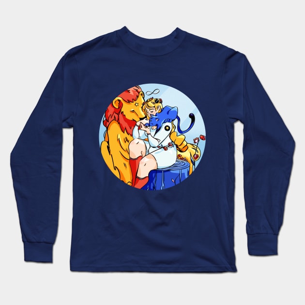 Sailor Strength_RoundVersion Long Sleeve T-Shirt by kjm.illustrations